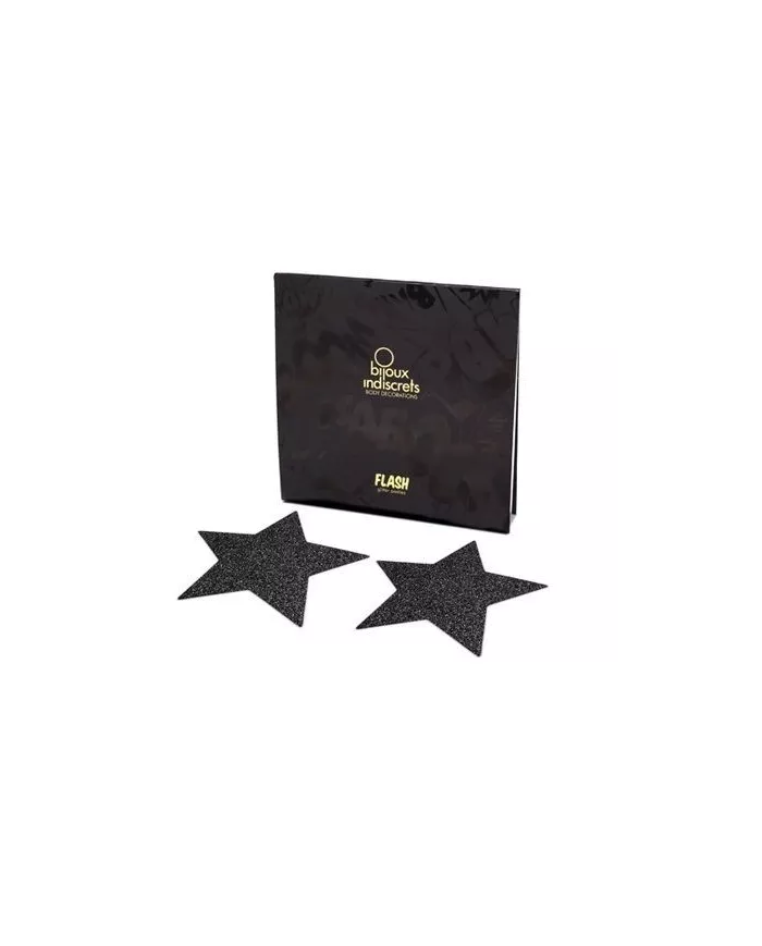 BIJOUX - INDISCRETS CAPUCHONS DE TAMELON NOIR STAR FLASH BIJOUX - INDISCRETS CAPUCHONS DE TAMELON NOIR STAR FLASH