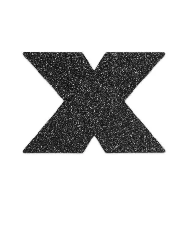 BIJOUX - INDISCRETS FLASH CROSS NIPPLE CAPS NOIR