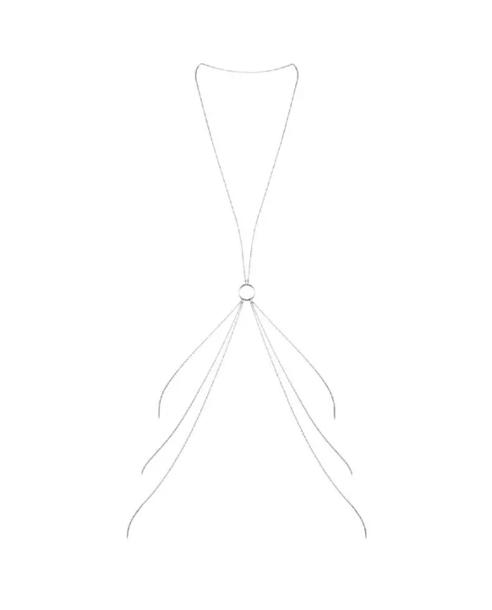 BIJOUX - MAGNIFIQUE CHAÎNES MÉTALLIQUES POUR LE CORPS 8 ARGENT