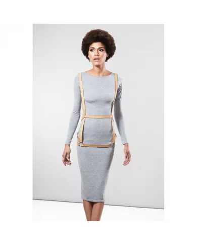 BIJOUX - INDISCRETS MAZE HARNAIS FORME ROBE MARRON BIJOUX - INDISCRETS MAZE HARNAIS FORME ROBE MARRON