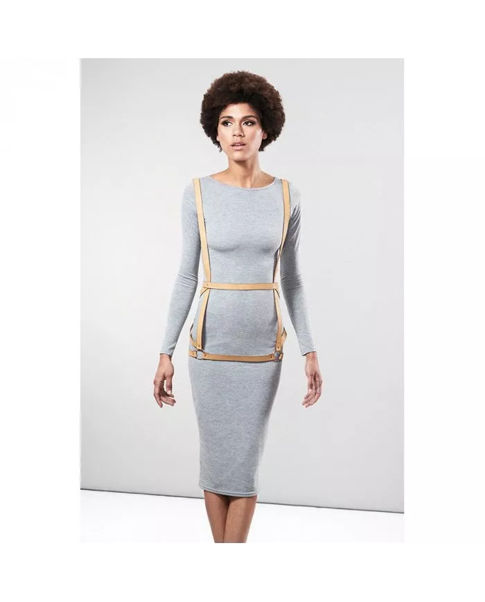 BIJOUX - INDISCRETS MAZE HARNAIS FORME ROBE MARRON BIJOUX - INDISCRETS MAZE HARNAIS FORME ROBE MARRON