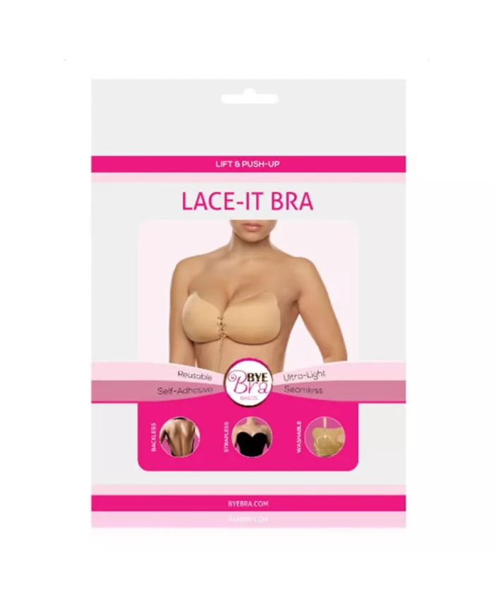 BYE-BRA - LACE-IT RENFORCEMENT PUSH-UP NOIR BONNET A BYE-BRA - LACE-IT RENFORCEMENT PUSH-UP NOIR BONNET A