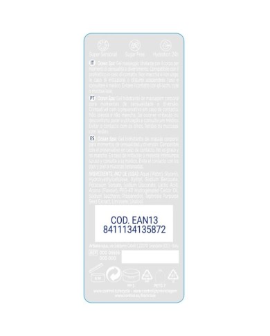 CONTROL - 2 EN 1 MASSAGE & PLAISIR MER MÉDITERRANÉE 200 ML