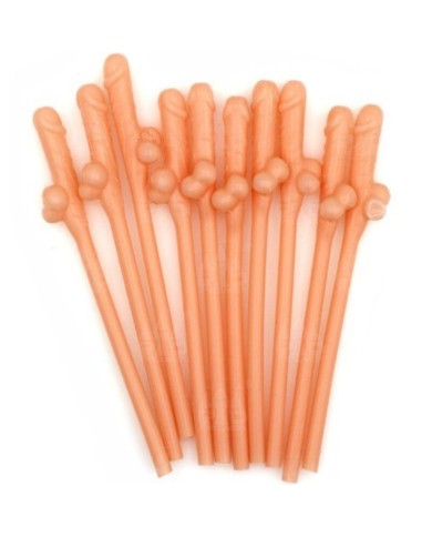 DIABLO PICANTE - 10 PAILLES EN FORME DE PÉNIS