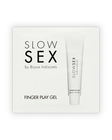 BIJOUX - GEL DE MASSAGE SEXE LENT AVEC JEU DE DOIGTS MONODOSE