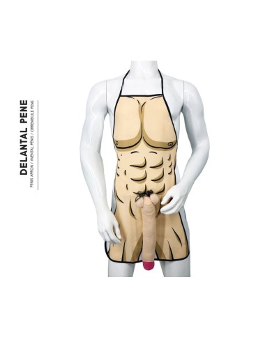 DIABLO PICANTE - TABLIER PÉNIS 3D MUSCULAIRE ET AUDACIEUX