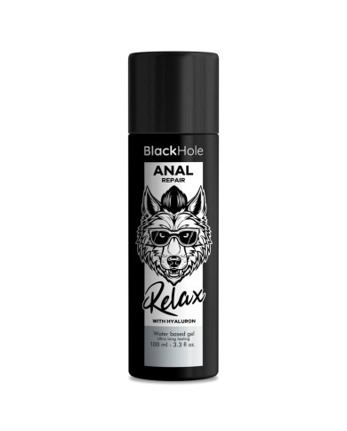 BLACK HOLE - RÉPARATION ANALE RELAX À BASE D'EAU AVEC HYALURON 100 ML