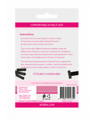 BYE-BRA - ADAPTATEUR DE SOUTIEN-GORGE À DOS OUVERT NOIR & BLANC
