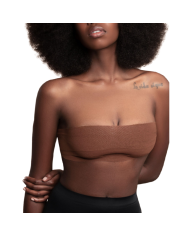 BYE-BRA - BODY TAPE 5 M X 6,5 CM + 3 PAIRES DE CACHE-MATIN MARRON