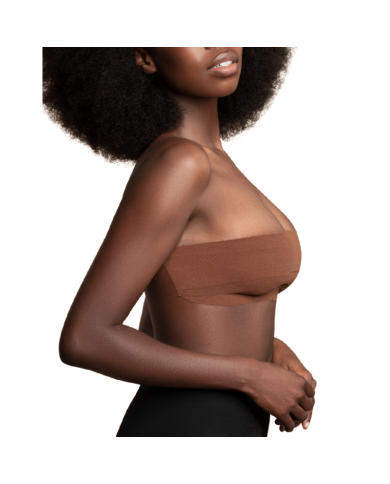 BYE-BRA - BODY TAPE 5 M X 6,5 CM + 3 PAIRES DE CACHE-MATIN MARRON