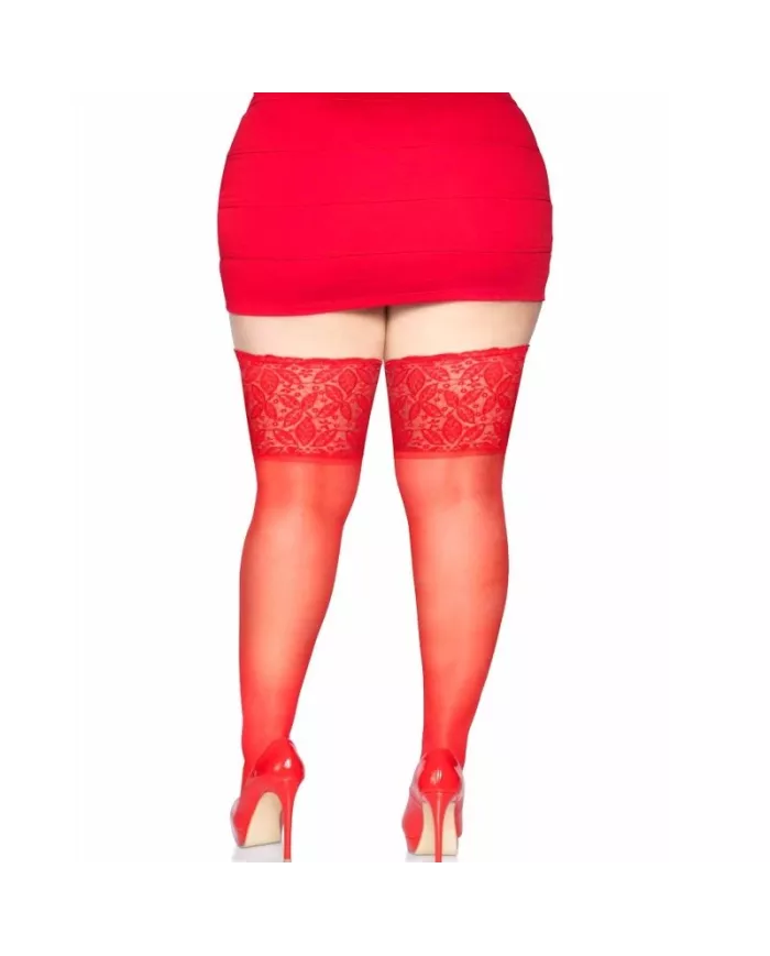 LEG AVENUE - STAY UPS SHEER CUISSE HAUT GRANDE TAILLE