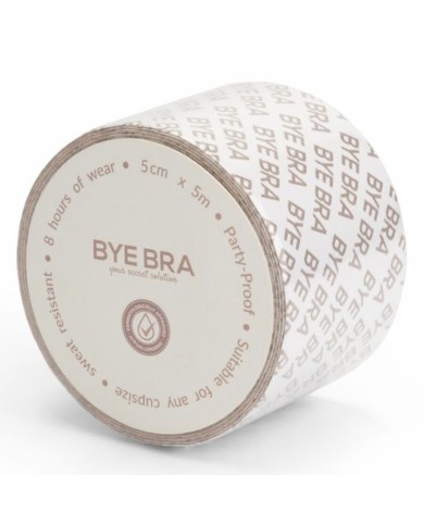 BYE-BRA - BODY TAPE DOUBLE SIDED CINTA DE DOBLE CARA BEIGE TALLA ÚNICA 5 x 500 CM