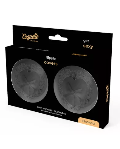 COQUETTE CHIC DESIRE - CACHE-MALINS EN DENTELLE NOIRE