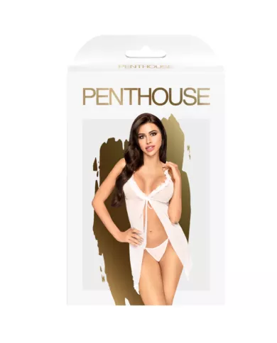 PENTHOUSE - BABYDOLL APRÈS LE COUCHER DU SOLEIL BLANC L/XL