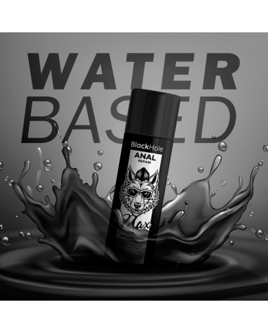 BLACK HOLE - RÉPARATION ANALE RELAX À BASE D'EAU AVEC HYALURON 30 ML