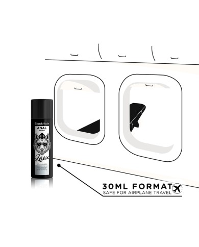 BLACK HOLE - RÉPARATION ANALE RELAX À BASE D'EAU AVEC HYALURON 30 ML