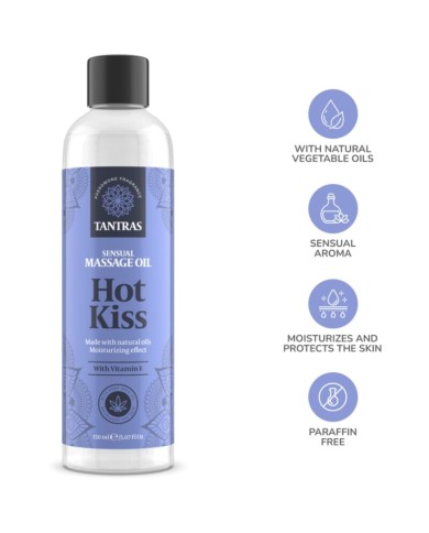INTIMATELINE - HUILE D'AMOUR TANTRAS HOT KISS MASSAGE 150 ML