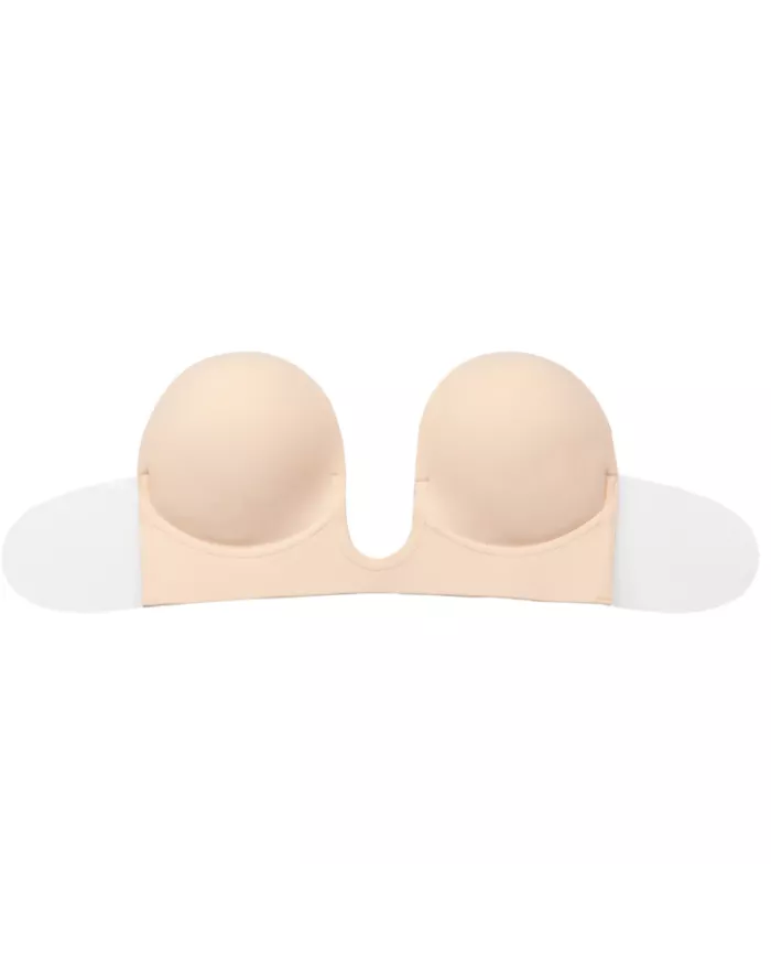 BYE-BRA - SOUTIEN-GORGE SANS POIGNÉES BEIGE BONNET B