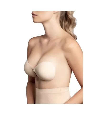 BYE-BRA - SOUTIEN-GORGE INVISIBLE BEIGE BONNET C