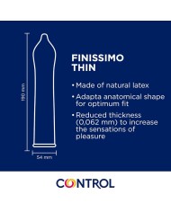 CONTROL - PRÉSERVATIFS FINISSIMO SENSO 144 UNITÉS