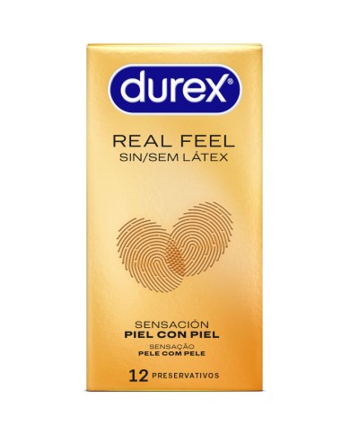 DUREX - PRÉSERVATIFS REAL FEEL SANS LATEX 12 UNITÉS