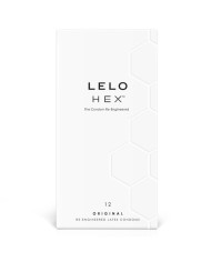 LELO - BOÎTE DE PRÉSERVATIFS HEX 12 UNITÉS
