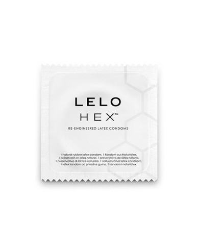 LELO - BOÎTE DE PRÉSERVATIFS HEX 3 UNITÉS