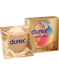 DUREX - PRÉSERVATIFS REAL FEEL 3 UNITÉS