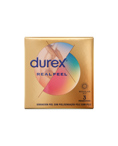 DUREX - PRÉSERVATIFS REAL FEEL 3 UNITÉS