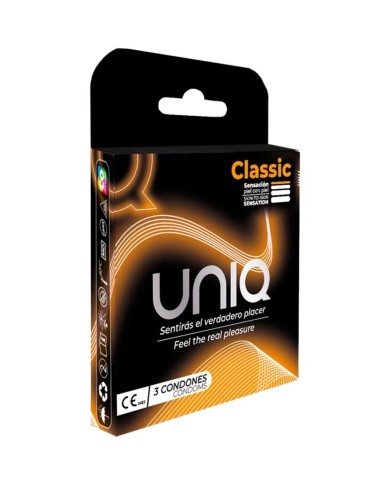 UNIQ - CLASSIC PRÉSERVATIFS SANS LATEX 3 UNITÉS