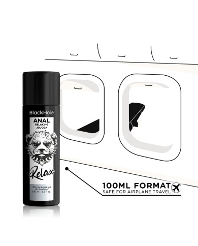 BLACK HOLE - RELAXANT ANAL JOJOBA RELAX BASE SILICONE 100 ML