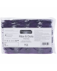 PASANTE - PRÉSERVATIFS INTENSITÉ RIBS & DOTS 144 UNITÉS
