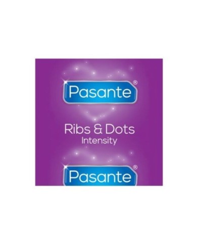 PASANTE - PRÉSERVATIFS INTENSITÉ RIBS & DOTS 144 UNITÉS