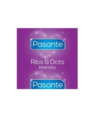 PASANTE - PRÉSERVATIFS INTENSITÉ RIBS & DOTS 144 UNITÉS