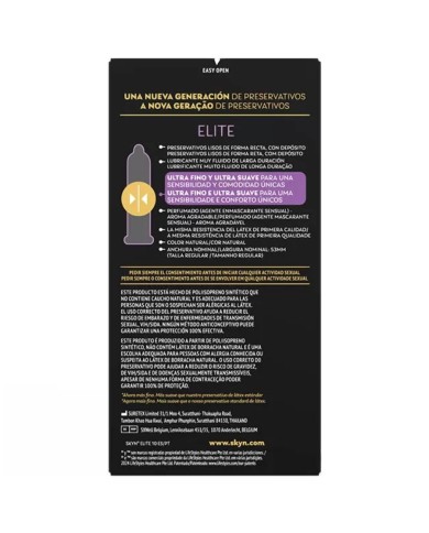 SKYN - PRÉSERVATIFS ULTRA-FINS ELITE 10 UNITÉS
