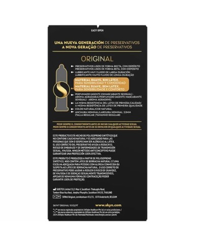 SKYN - PRÉSERVATIF ORIGINAL SENSATION NATURELLE 10 UNITÉS
