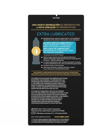 SKYN - PRÉSERVATIF EXTRA LUBRIFIÉ 10 UNITÉS