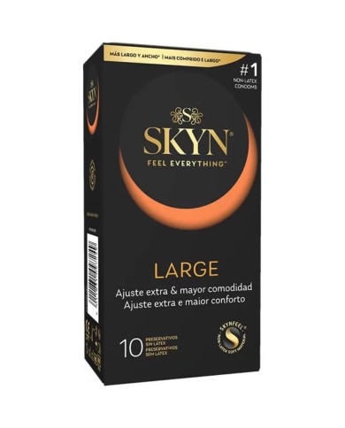 SKYN - GRANDS PRÉSERVATIFS À AJUSTEMENT SUPPLÉMENTAIRE 10 UNITÉS