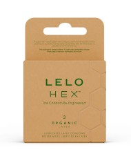 LELO - HEX BOÎTE DE PRÉSERVATIFS BIOLOGIQUES 3 UNITÉS