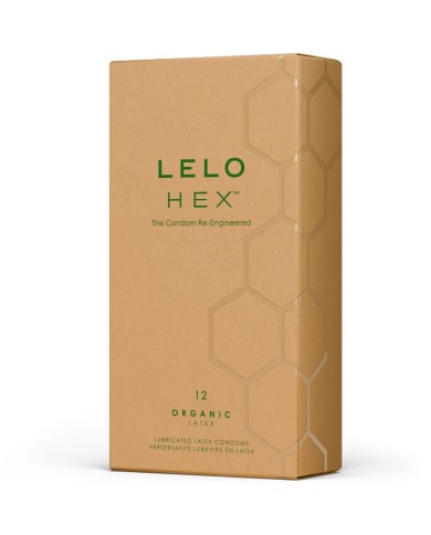LELO - HEX BOÎTE DE PRÉSERVATIFS BIOLOGIQUES 12 UNITÉS