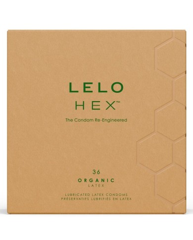 LELO - HEX BOÎTE DE PRÉSERVATIFS BIOLOGIQUES 36 UNITÉS