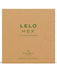 LELO - HEX BOÎTE DE PRÉSERVATIFS BIOLOGIQUES 36 UNITÉS