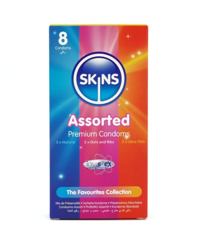 SKINS - PACK DE 8 PRÉSERVATIFS PREMIUM ASSORTIS