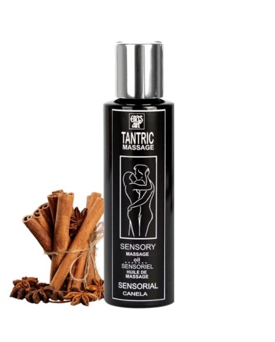 EROS-ART - HUILE DE MASSAGE TANTRIQUE NATURELLE ET CANNELLE APHRODISIAQUE 100 ML