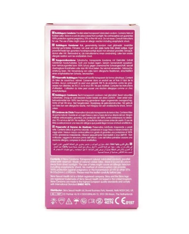 SKINS - PACK DE 8 PRÉSERVATIFS PREMIUM BUBBLEGUM