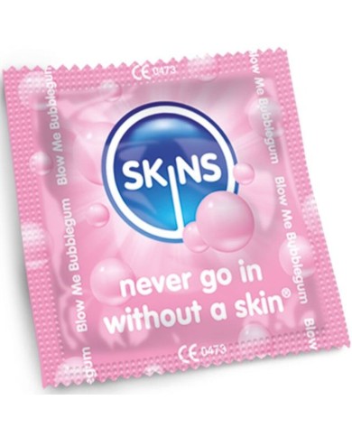 SKINS - PACK DE 4 PRÉSERVATIFS BUBBLEGUM PREMIUM