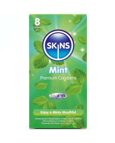 SKINS - PACK DE 8 PRÉSERVATIFS PREMIUM MENTHE