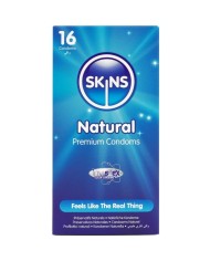 SKINS - PACK DE 16 PRÉSERVATIFS NATURELS PREMIUM