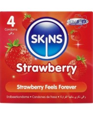 SKINS - PACK DE 4 PRÉSERVATIFS PREMIUM FRAISE