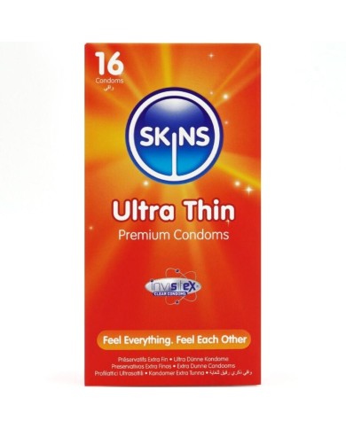 SKINS - PACK DE 16 PRÉSERVATIFS ULTRA FINS PREMIUM